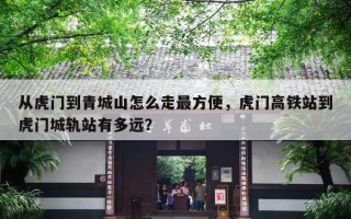 从虎门到青城山怎么走更方便，虎门高铁站到虎门城轨站有多远？